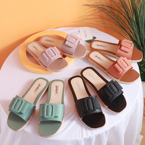 Women's Buckle Slide Sandals