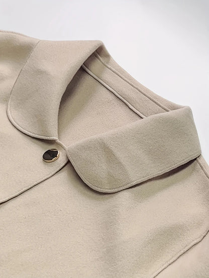 Women's Wool Button Coat