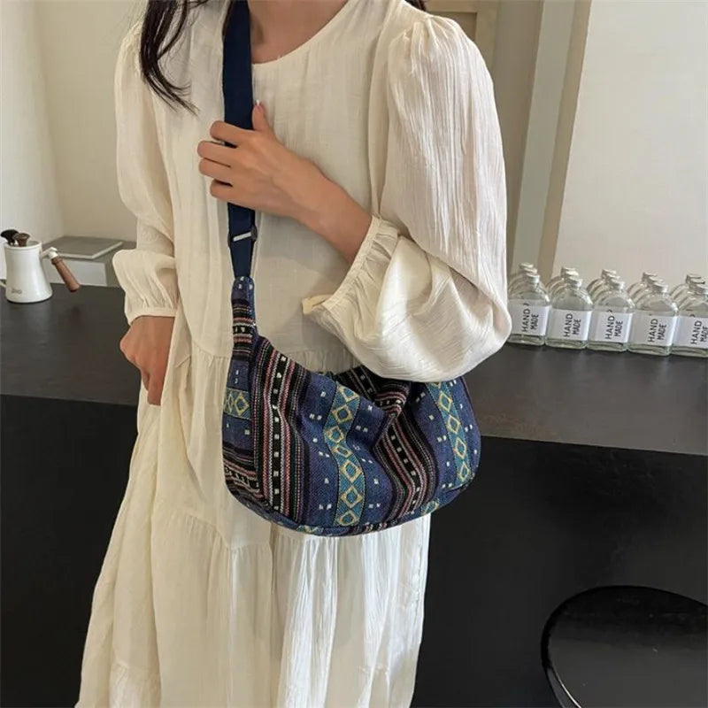 Tribal Stripe Crossbody Bag