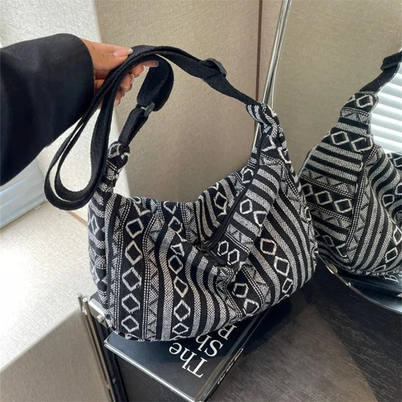 Tribal Stripe Crossbody Bag