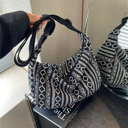 Tribal Stripe Crossbody Bag