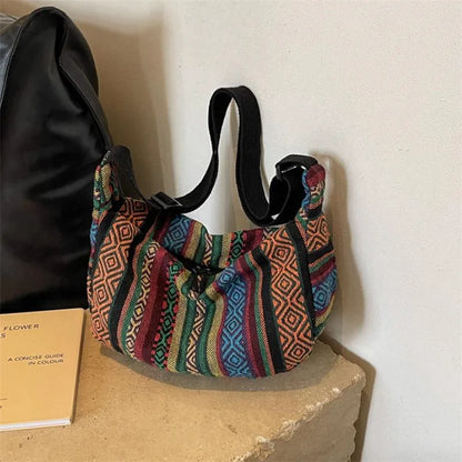 Tribal Stripe Crossbody Bag