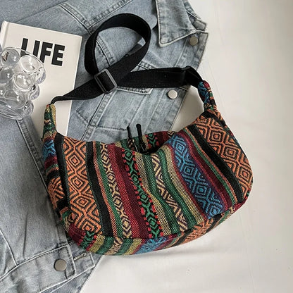Tribal Stripe Crossbody Bag