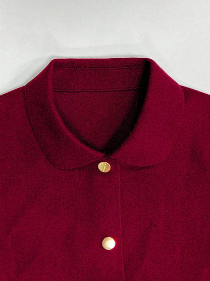 Women's Wool Button Coat
