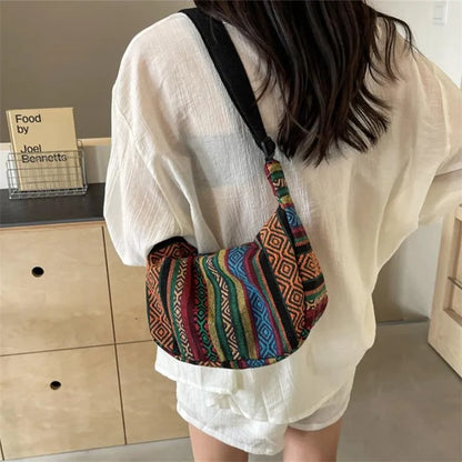 Tribal Stripe Crossbody Bag