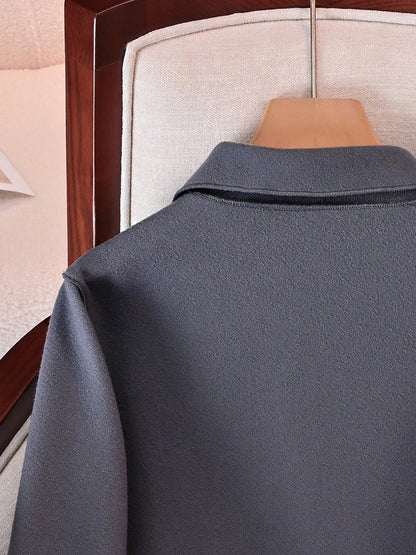 Women's Wool Button Coat