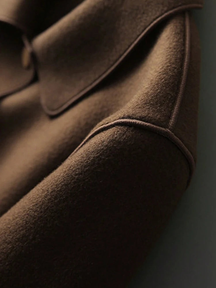 Women's Wool Button Coat