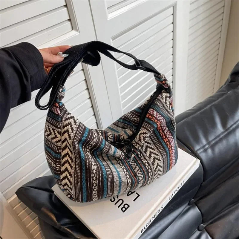 Tribal Stripe Crossbody Bag