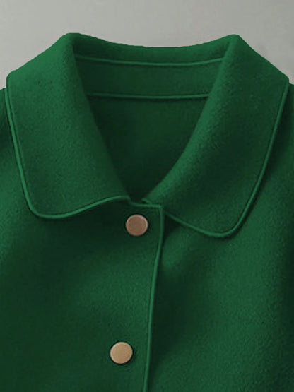 Women's Wool Button Coat