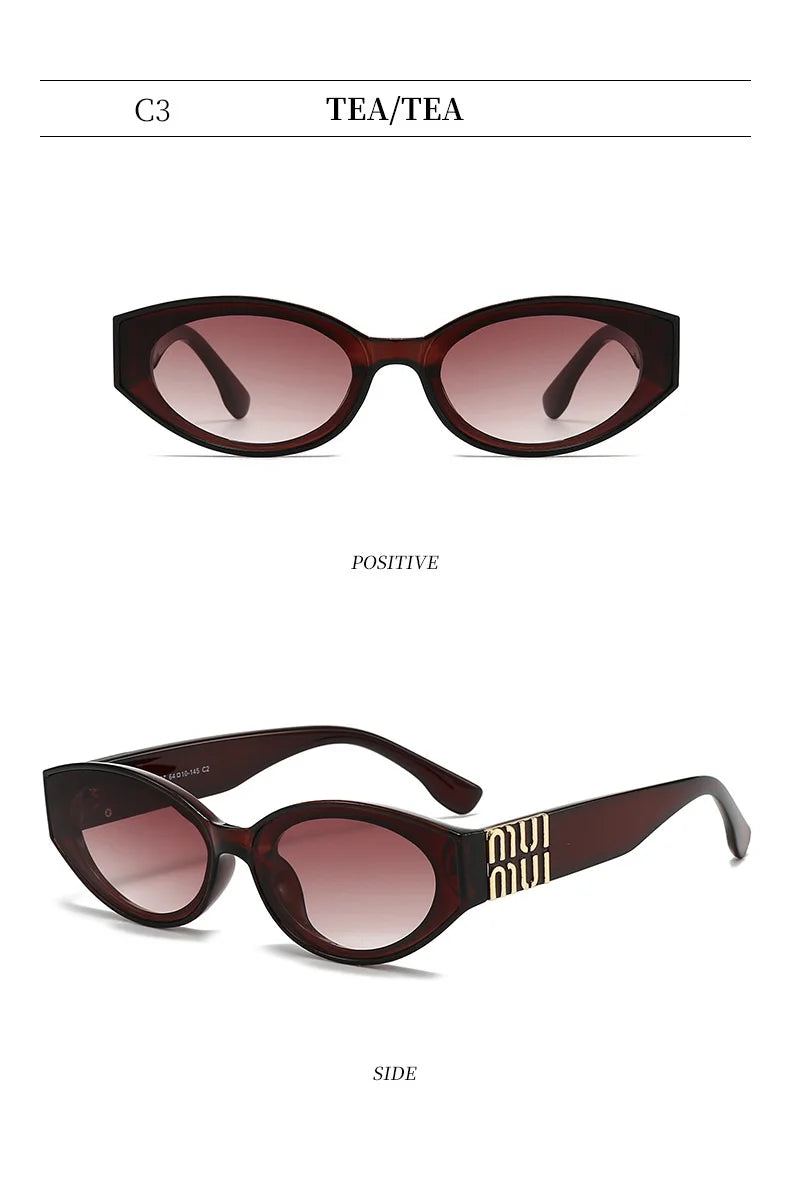 Oval Minimalist Sunglasses