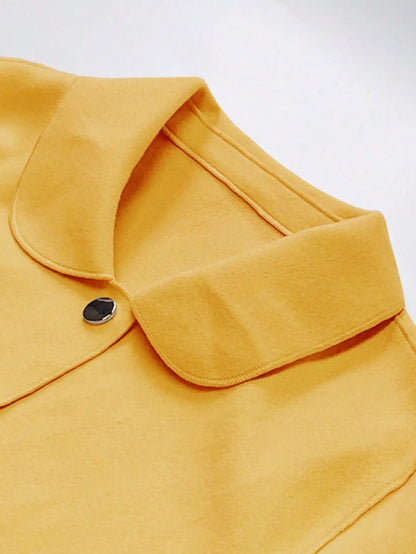 Women's Wool Button Coat