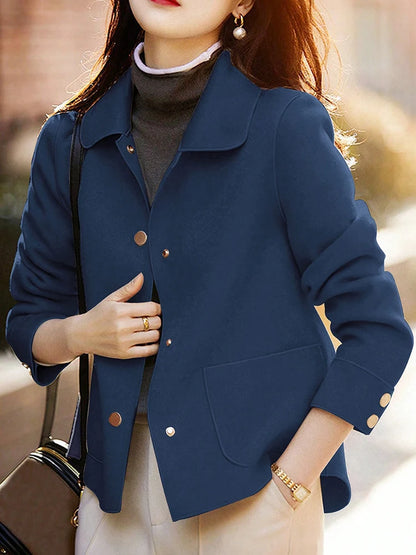Women's Wool Button Coat