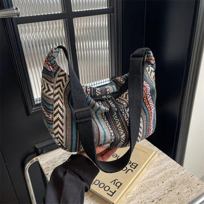 Tribal Stripe Crossbody Bag