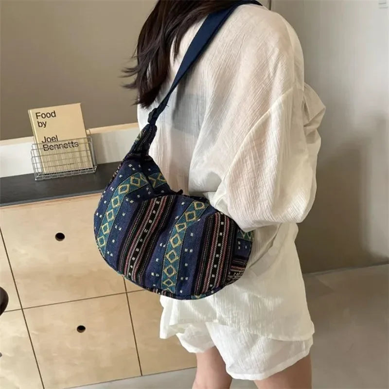 Tribal Stripe Crossbody Bag