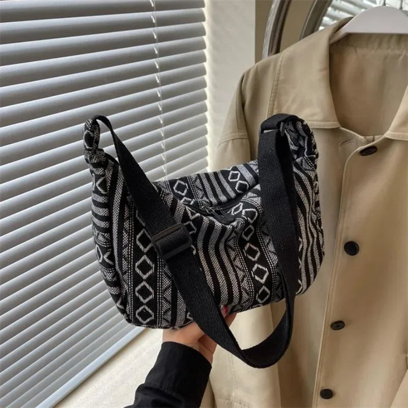 Tribal Stripe Crossbody Bag