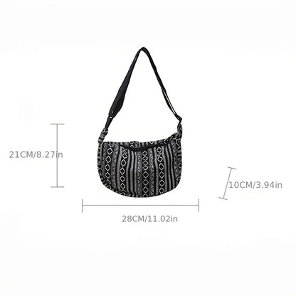 Tribal Stripe Crossbody Bag
