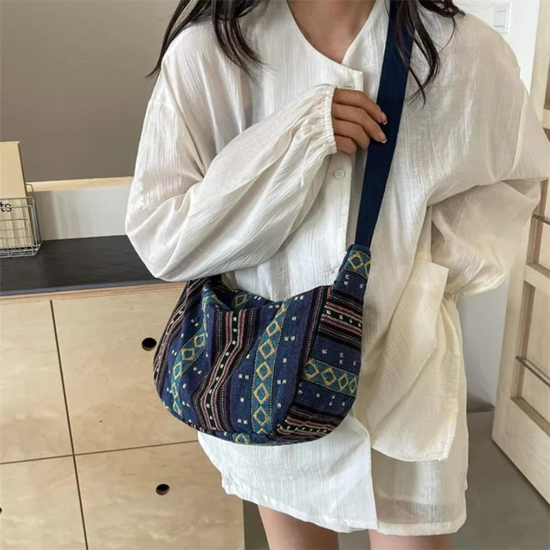 Tribal Stripe Crossbody Bag