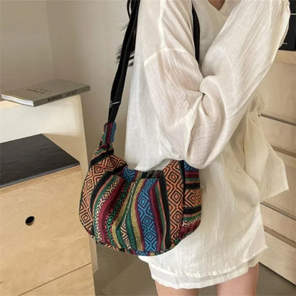 Tribal Stripe Crossbody Bag