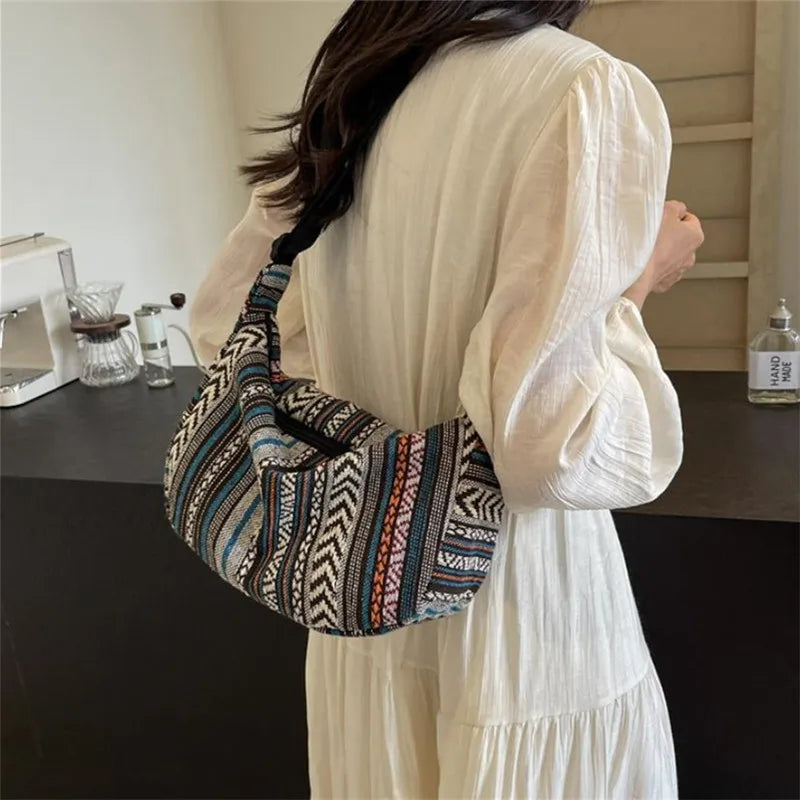 Tribal Stripe Crossbody Bag