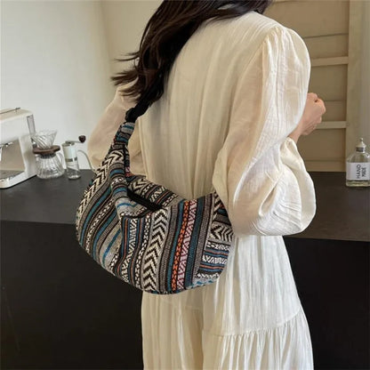 Tribal Stripe Crossbody Bag