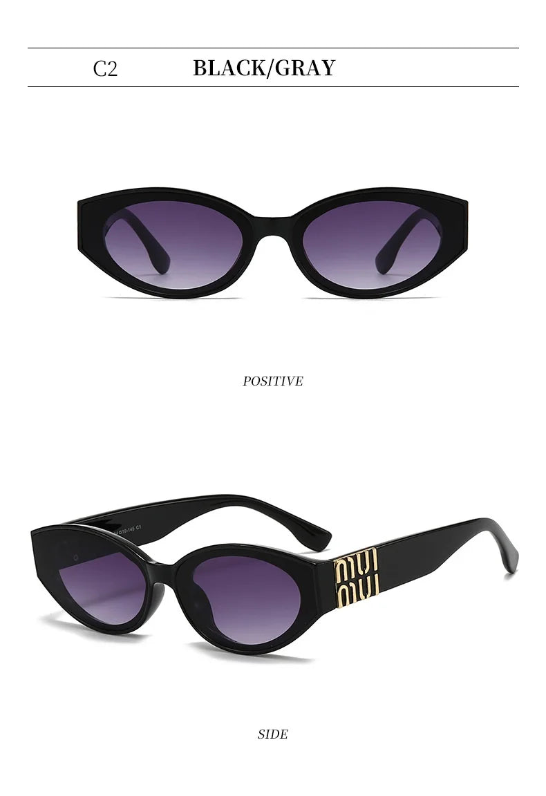 Oval Minimalist Sunglasses