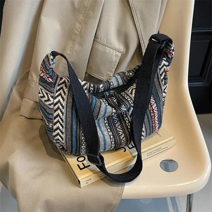 Tribal Stripe Crossbody Bag