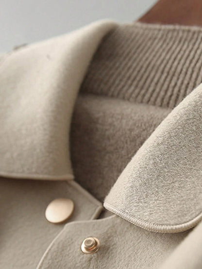 Women's Wool Button Coat